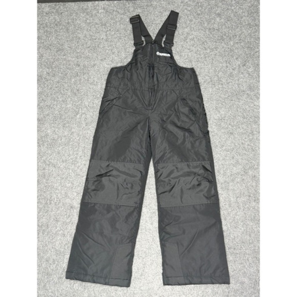 Magellan Outdoors Youth Medium Black Insulated Snow Bibs Winter Overalls Ski Pan